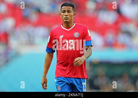 AL-RAYYAN - (l-r) Gerson Torres of Costa Rica, Yuto Nagatomo of