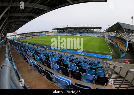 The Manchester City Academy Stadium ahead of the FA Womens Continental League Cup match Manchester City Women vs Sunderland AFC Women at Etihad Campus, Manchester, United Kingdom, 27th November 2022  (Photo by Conor Molloy/News Images) Stock Photo