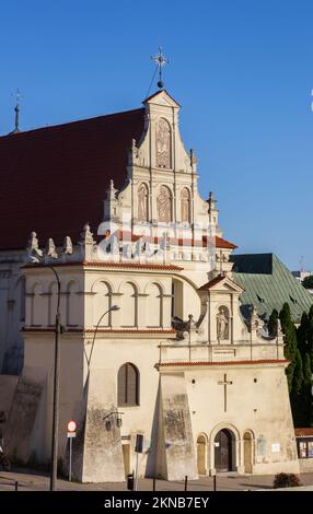 Historic St. Joseph church in the center of Lublin, Poland Stock Photo