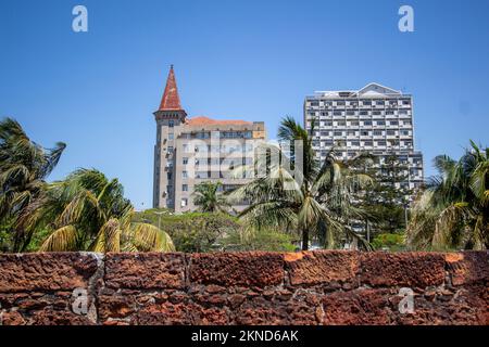 View from the fort Nossa Senhora da Conceição to some buildings in downtown Maputo City Stock Photo