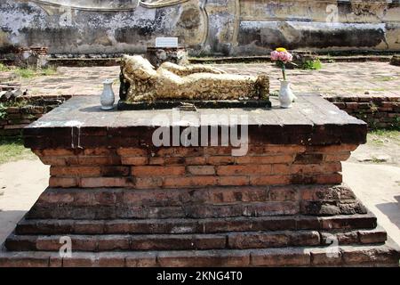 Thailand, Wat Phra Si Sanphet (Temple of the Holy, Splendid Omniscient) was the most important temple in the ancient Thai capital of Ayutthaya Stock Photo