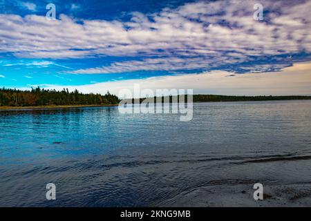 the beach along Wreck Cove on McNabs Island halifax nova scotia canada Stock Photo