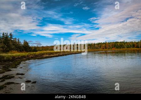 the beach along Wreck Cove on McNabs Island halifax nova scotia canada Stock Photo