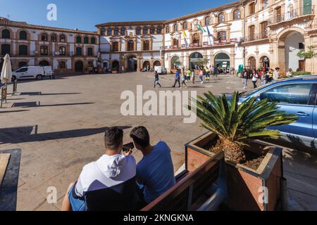 Archidona, Malaga Province, Andalusia, southern Spain.  The Plaza Ochavada dating from 1786. Stock Photo