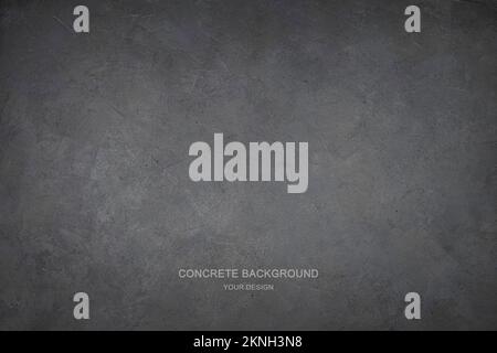 Black empty concrete background. The texture of concrete. Stock Photo