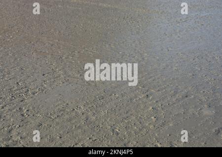 Smoothed concrete of a floor slab Stock Photo