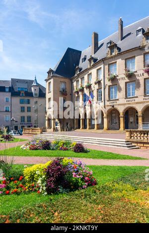 Thionville (Diedenhofen): new Town Hall in Lorraine (Lothringen), Moselle (Mosel), France Stock Photo