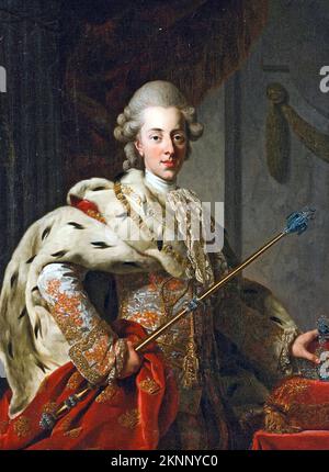 Christian VII of Denmark (1749 – 1808)  King of Denmark–Norway from 1766 until 1808. Stock Photo