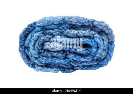 Warm winter scarf on a white background. Stock Photo