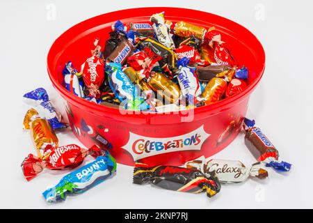 Box of Celebrations chocolates Stock Photo - Alamy