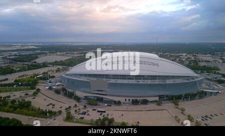 AT and T stadium in the city of Arlington - home of the Dallas Cowboys - DALLAS, UNITED STATES - NOVEMBER 09, 2022 Stock Photo