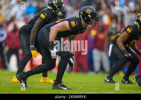 Washington Commanders defensive end Casey Toohill (95) defends against the  New York Giants during an NFL football game Sunday, Dec. 4, 2022, in East  Rutherford, N.J. (AP Photo/Adam Hunger Stock Photo - Alamy