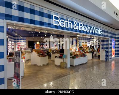 Bath Body Works store front in the mall Stock Photo