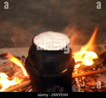 Sinhala and Tamil New Year Celebrations in School, Visit Sri Lanka Stock Photo