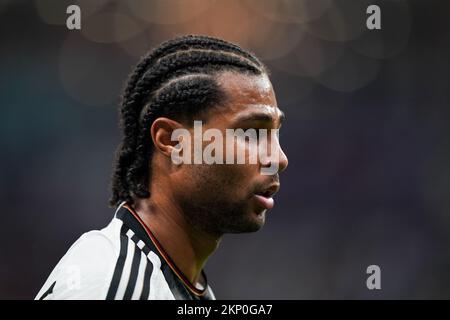 Al Khor, Qatar. 27th Nov, 2022. DOHA, QATAR - NOVEMBER 27: Player of Germany Serge Gnabry during the FIFA World Cup Qatar 2022 group E match between Spain and Germany at Al Bayt Stadium on November 27, 2022 in Al Khor, Qatar. (Photo by Florencia Tan Jun/PxImages) Credit: Px Images/Alamy Live News Stock Photo