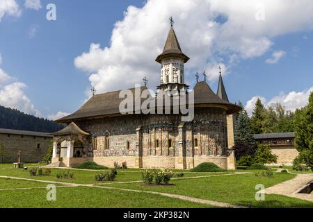 Sucevita Monastery, UNESCO World Heritage site as one of Painted Churches of Moldavia, Romania Stock Photo