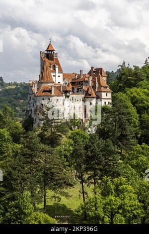 Bran Castle, known as Dracula’s Castle, in Bran Village, Transylvania, Romania Stock Photo