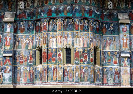 Moldovita Monastery, UNESCO World Heritage site as one of Painted Churches of Moldavia, Romania Stock Photo