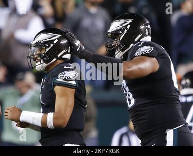 Philadelphia Eagles' Jordan Mailata in action during an NFL football game,  Sunday, Jan. 8, 2023, in Philadelphia. (AP Photo/Matt Rourke Stock Photo -  Alamy