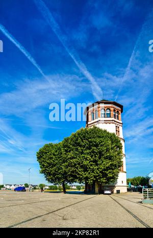 Schlossturm Castle Tower in the old town of Dusseldorf in North Rhine-Westphalia, Germany Stock Photo