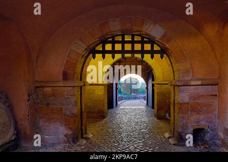 Peter's Gate of the Petersberg Citadel, City Fortress, Erfurt, Thuringia, Germany, Europe Stock Photo