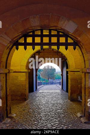 Peter's Gate of the Petersberg Citadel, City Fortress, Erfurt, Thuringia, Germany, Europe Stock Photo