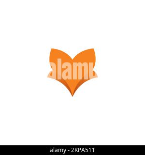 Fox Abstract Logo Vector. Fox Icon. Flower Fox Logo Stock Vector