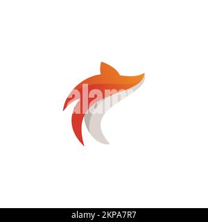 Fox Logo Vector Illustration. Fox Abstract. Animal Logo Stock Vector