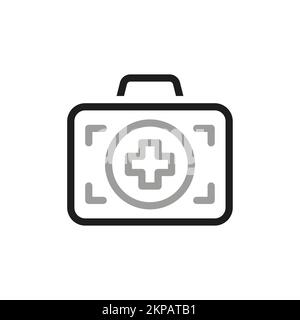 Simple of Medicine and Health Related Vector Line Icon. Contains such Icon as first aid kit. Design elements for you projects. Stock Vector