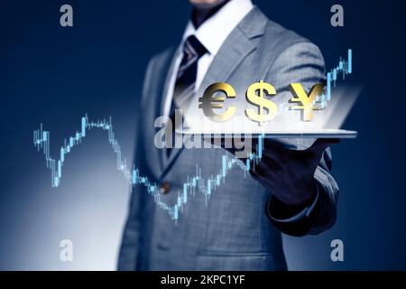 Businessman financial image Stock Photo