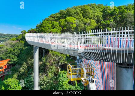 FUZHOU, CHINA - NOVEMBER 28, 2022 - A view of the Jasmine ecological corridor in Jinji Mountain Park in Fuzhou, Fujian province, China, Nov 28, 2022. Stock Photo