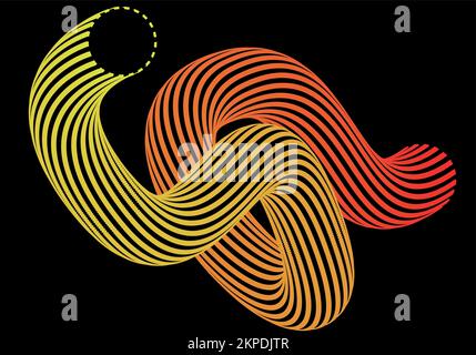 Abstract lines background. Modern background design. Liquid color. Fluid shapes composition. Fit for presentation design. website Stock Vector