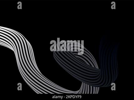 Abstract lines background. Modern background design. Liquid color. Fluid shapes composition. Fit for presentation design. website Stock Vector