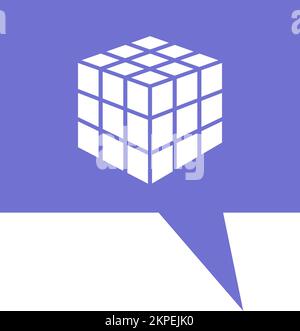 this is rubik cube vector illustration Stock Vector