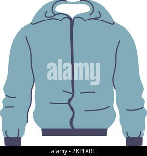 Clothing for winter and autumn, jacket or sweater Stock Vector