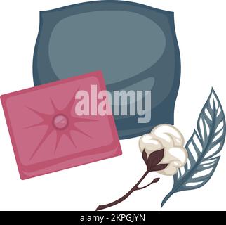 Textile for home, bed pillows and cushions vector Stock Vector