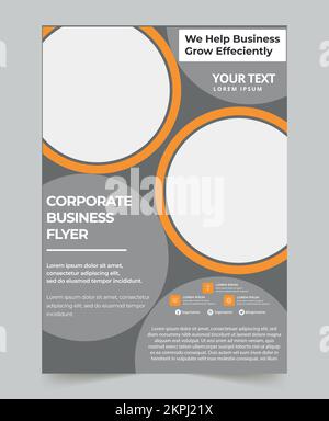Professional business flyer design template for business Stock Vector