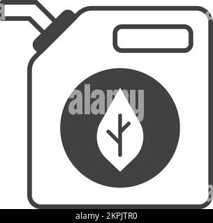 oil canisters illustration in minimal style isolated on background Stock Vector