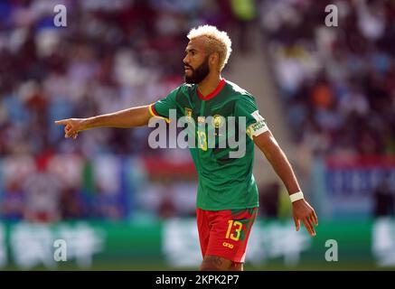 Cameroon's Eric Maxim Choupo-Moting during the FIFA World Cup Group G match at the Al Janoub Stadium in Al Wakrah, Qatar. Picture date: Monday November 28, 2022. Stock Photo