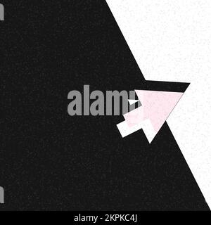Decorative abstract color geometric slice shadow background illustration Stock Vector