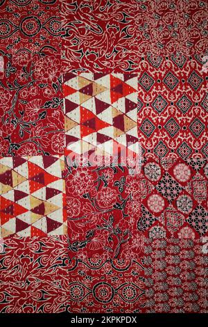Ajrakh block printing, Great Rann Of Kutch, Gujarat, India Stock Photo
