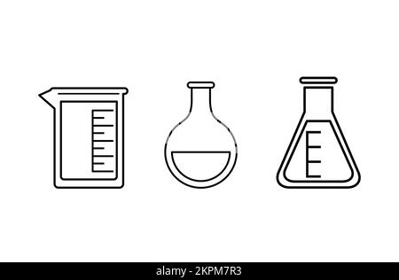 https://l450v.alamy.com/450v/2kpm7r3/chemistry-laboratory-glassware-icon-set-vector-scientific-chemistry-laboratory-containers-icons-beaker-boiling-flask-and-erlenmeyer-flask-2kpm7r3.jpg