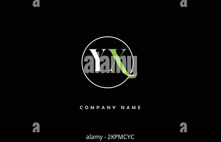 YX, XY Abstract Letters Logo Monogram Stock Vector
