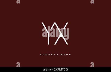 YX, XY Abstract Letters Logo Monogram Stock Vector
