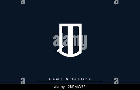 Alphabet letters Initials Monogram logo QD , DQ Stock Vector