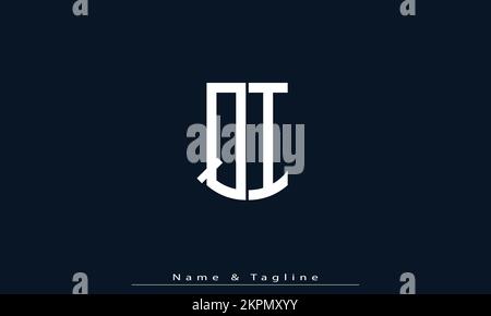 Alphabet letters Initials Monogram logo QI , IQ Stock Vector