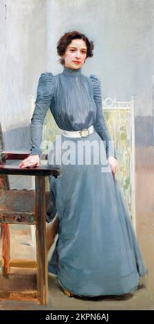 Joaqu n Sorolla y Bastida Clotilde in a grey dress Stock Photo