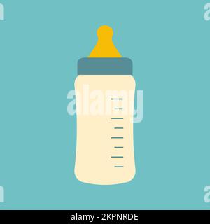 Baby bottle icon vector isolated. Vector illustration Stock Vector