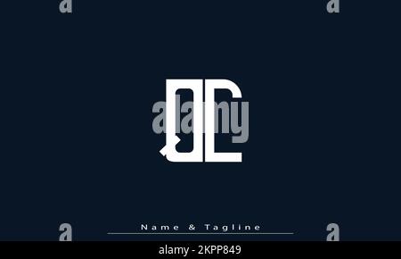 Alphabet letters Initials Monogram logo QC , CQ Stock Vector