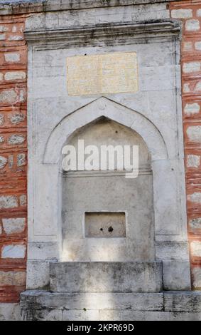 Istanbul, Turkey - October 13, 2017: Muslim girls enter to Haci